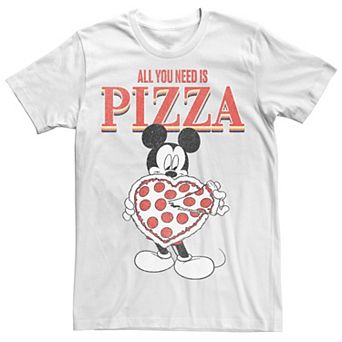 Disney's Mickey & Friends Mickey All You Need Is Pizza Men's Tee