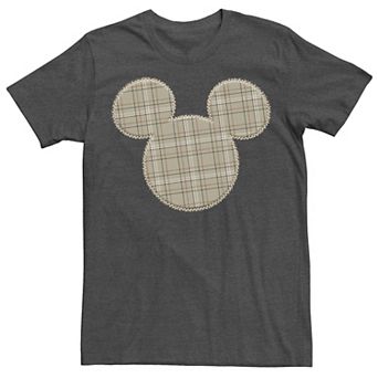 Disney's Mickey & Friends Mickey Plaid Patch Men's Tee