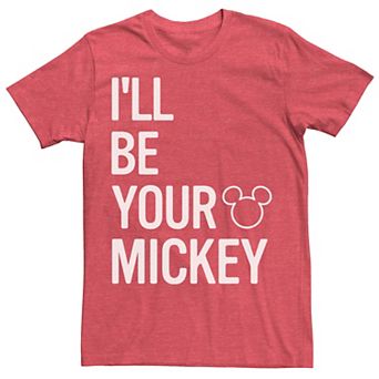 Disney's Mickey Mouse I'll Be Your Mickey Word Stack Logo Men's Tee