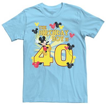 Disney's Mickey & Friends Men's 40 Year Old Birthday Boy Tee