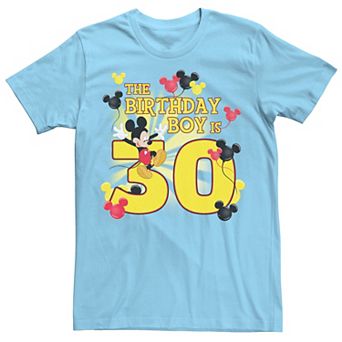 Disney's Mickey & Friends Men's 30 Year Old Birthday Boy Tee