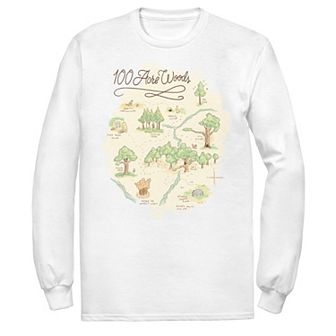 Men's Disney Winnie The Pooh 100 Acre Woods Map Tee