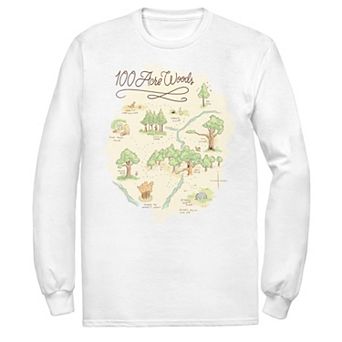 Men's Disney Winnie The Pooh 100 Acre Woods Map Tee