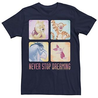 Disney's Winnie The Pooh Friends Never Stop Dreaming Men's Tee