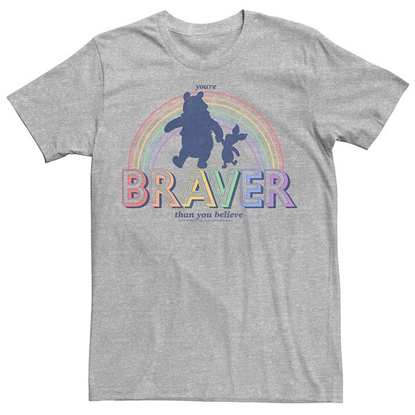 Adult Disney Winnie The Pooh Pride You Re Braver Than You Believe Tee