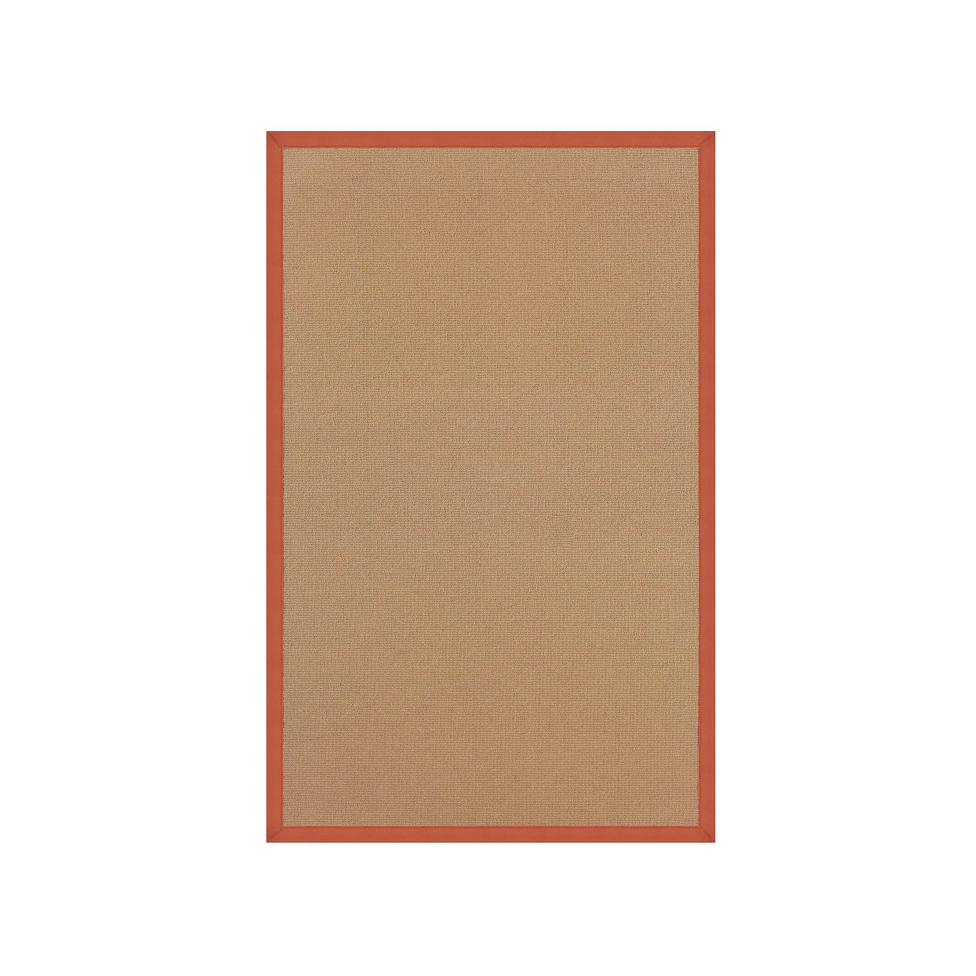 Linon Athena Cork Rug, Burnt Orange