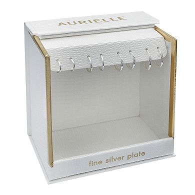 Aurielle 4-Pair Graduated Endless Hoop Earring Set