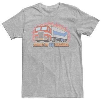 Men's Transformers Optimus In Disguise Vintage Poster Tee