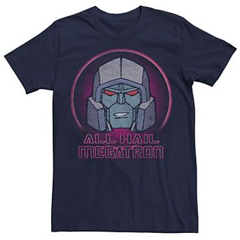 Men's Transformers All Hair Megatron Colot Pop Portrait Tee