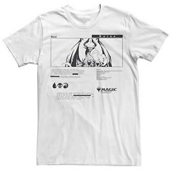 Men's Magic The Gathering Nicol Bolas Street Inspired Retro Comic Tee