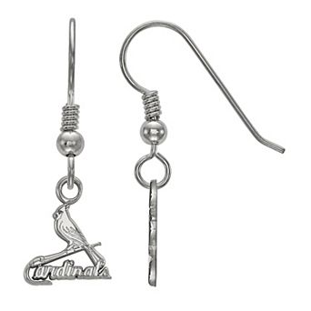 LogoArt Sterling Silver St. Louis Cardinals Extra-Small Dangle Earrings