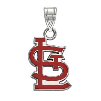 LogoArt Sterling Silver St. Louis Cardinals Small Enameled Pendant