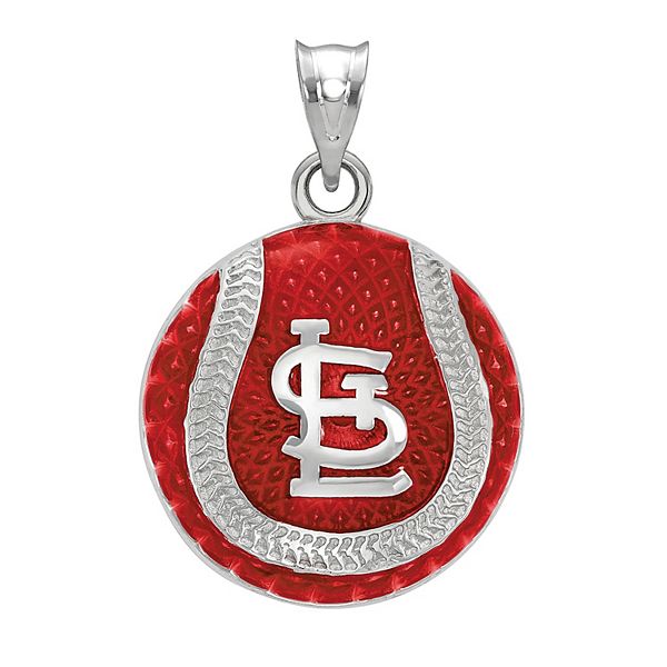 St. Louis Cardinals Pendant, 14K White - The GLD Shop