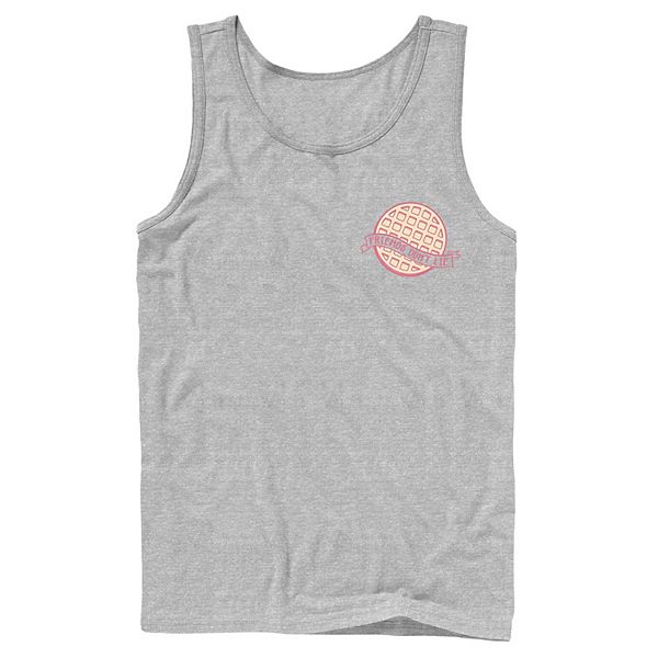 Men's Stranger Things Friends Don't Lie Waffle Left Chest Tank Top