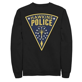 Men's Stranger Things Hawkins Police Patch Sweatshirt