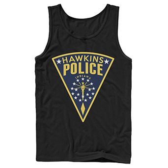 Men's Stranger Things Hawkins Police Patch Tank Top