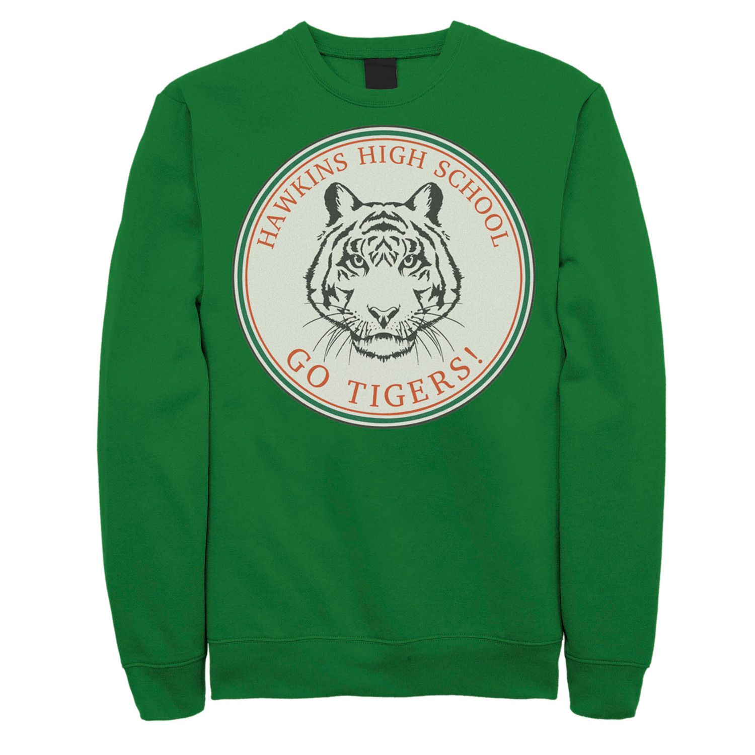 Hawkins high school 1986 green tiger logo shirt, hoodie, sweater
