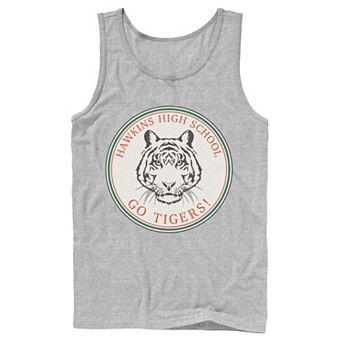 Men's Stranger Things Hawkins High School Go Tigers Logo Tank Top