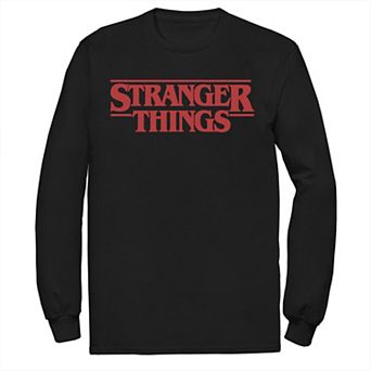 Men's Stranger Things Solid Logo Left Chest Tee