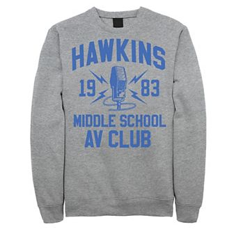 Men's Stranger Things Hawkins Middle School AV Club 1983 Sweatshirt