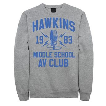 Men's Stranger Things Hawkins Middle School AV Club 1983 Sweatshirt