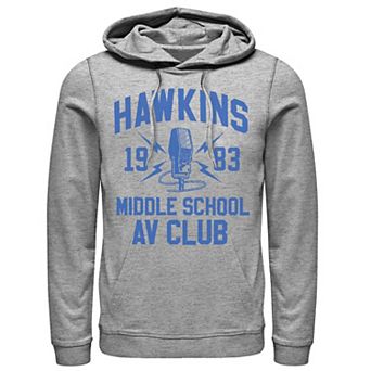 Men's Stranger Things Hawkins Middle School AV Club 1983 Hoodie