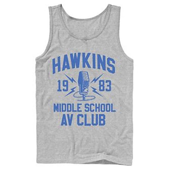Men's Stranger Things Hawkins Middle School AV Club 1983 Tank Top
