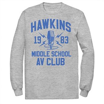 Men's Stranger Things Hawkins Middle School AV Club 1983 Tee