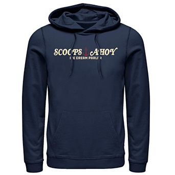 Men's Stranger Things Scoops Ahoy Simple Logo Hoodie
