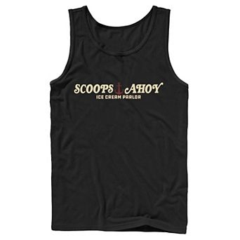 Men's Stranger Things Scoops Ahoy Simple Logo Tank Top