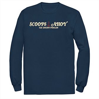 Men's Stranger Things Scoops Ahoy Simple Logo Tee