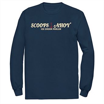 Men's Stranger Things Scoops Ahoy Simple Logo Tee