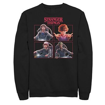 Men's Stranger Things Group Shot Box Up Logo Sweatshirt