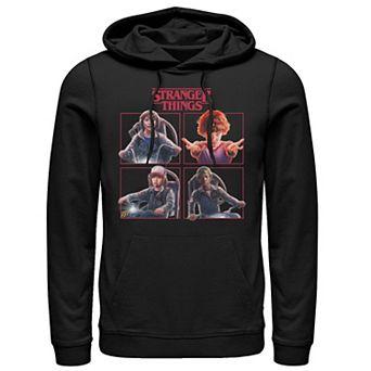 Men's Stranger Things Group Shot Box Up Logo Hoodie