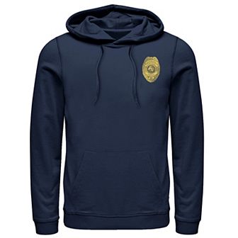Men's Stranger Things Hawkins Police Left Chest Badge Hoodie