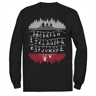 Men's Stranger Things Alphabet Lights Tee