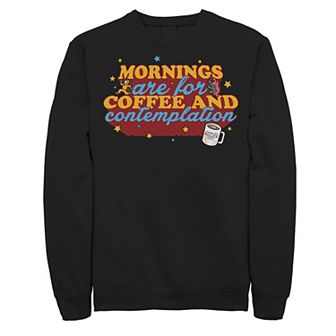 Men's Stranger Things Coffee & Contemplation Typographic Sweatshirt