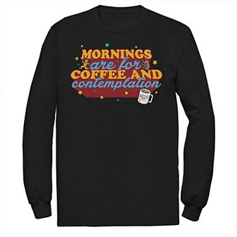 Men's Stranger Things Coffee & Contemplation Typographic Tee