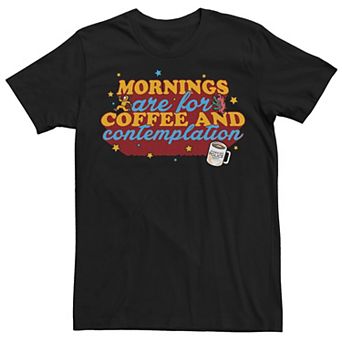 Men's Stranger Things Coffee & Contemplation Typographic Tee