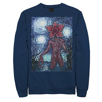 Men's Stranger Things Demogorgon Starry Night Style Poster Sweatshirt