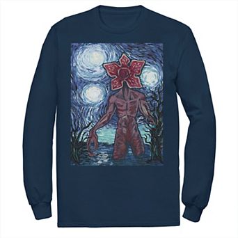 Men's Stranger Things Demogorgon Starry Night Style Poster Tee