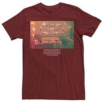 Men's Stranger Things Christmas Lights Portrait Tee