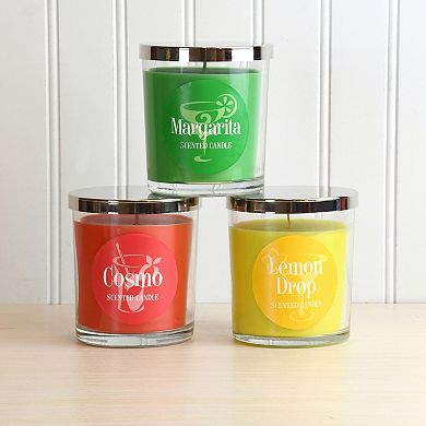 LumaBase Cocktail Scented Candle Collection 10-oz. 3-piece Set