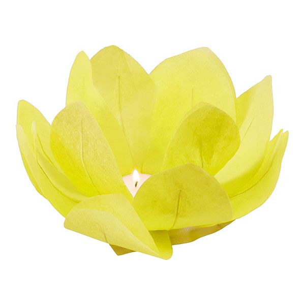 Large Floating Lotus Flower Candles 12 Piece 