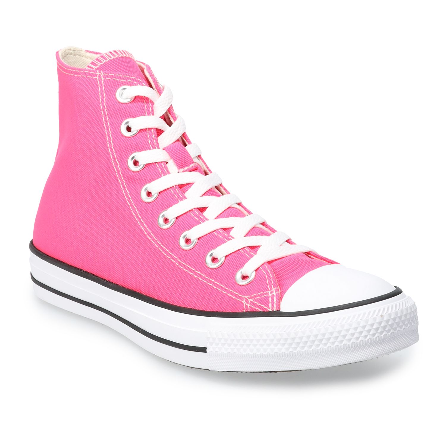 pink high top converse