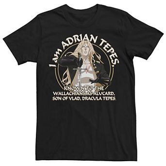 Men's Netflix Castlevania I Am Adrian Tepes Known As Alucard Tee