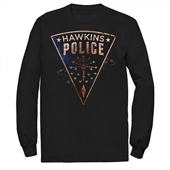 Men's Netflix Stranger Things Hawkins Police Rats Patch Tee