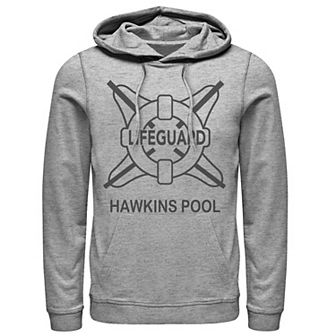Men's Netflix Stranger Things Hawkins Pool Lifeguard Logo Hoodie