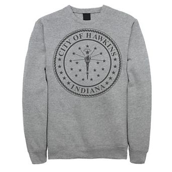 Men's Netflix Stranger Things City Of Hawkins Indiana Seal Sweatshirt