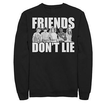 Men's Netflix Stranger Things Friends Don't Lie Group Shot Sweatshirt